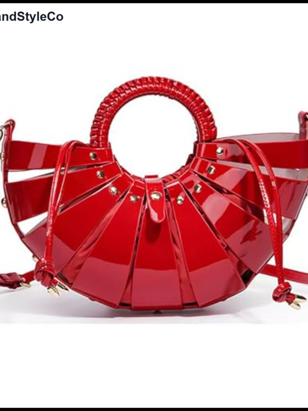 PU Leather Woven Basket Hobo Bag Crossbody Shoulder Purse